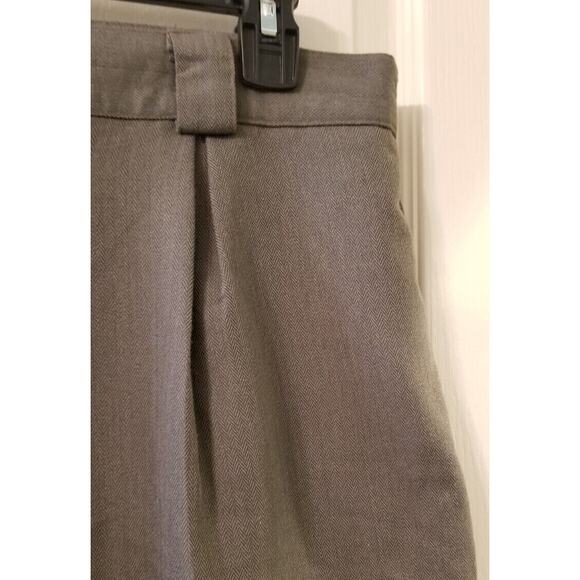 Ship n Shore Women's Herringbone Dress Career Pants Sz 16 Elas Waist Pleat Frnt - Picture 3 of 8